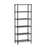 SINGAYE 6 Garage Heavy Duty Shelving Unit Kitchen Pantry Close Home Organizers and Storage Bathroom Shelf Laundry Room Organization Industrial Book Metal Wire Adjustable Shelves SINGAYE