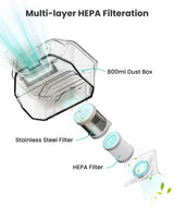 Lefant M320 Robot Vacuum Cleaner, Carpet Detection, 6,000 Pa Suction, Low Noise, 800ml Visible Dustbin, 210 Mins Runtime, Self-Charging, Works with Alexa, Ideal for Hard Floor, Pet Hair, Black Lefant