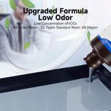 Kingroon 3D Printer Resin ABS Like Resin, Fast Curing 3D Printing Resin, 400 to 405nm UV Curing 3D Printing Liquid Photopolymer Resin, High Precision and Strong Non-Brittle,2kg Grey Kingroon