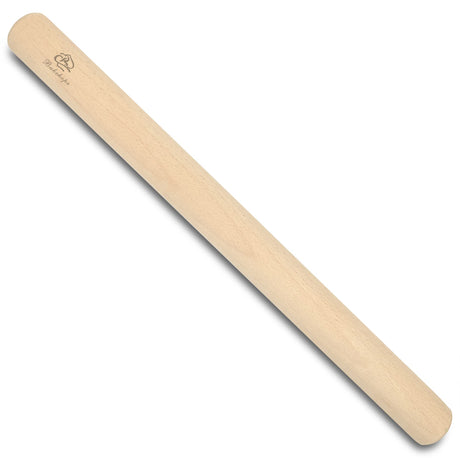 Bakehope Rolling Pin for Baking Pasta Pizza Bread, Natural Beech Wood Dough Roller(15.75 Inches, dowel) Bakehope