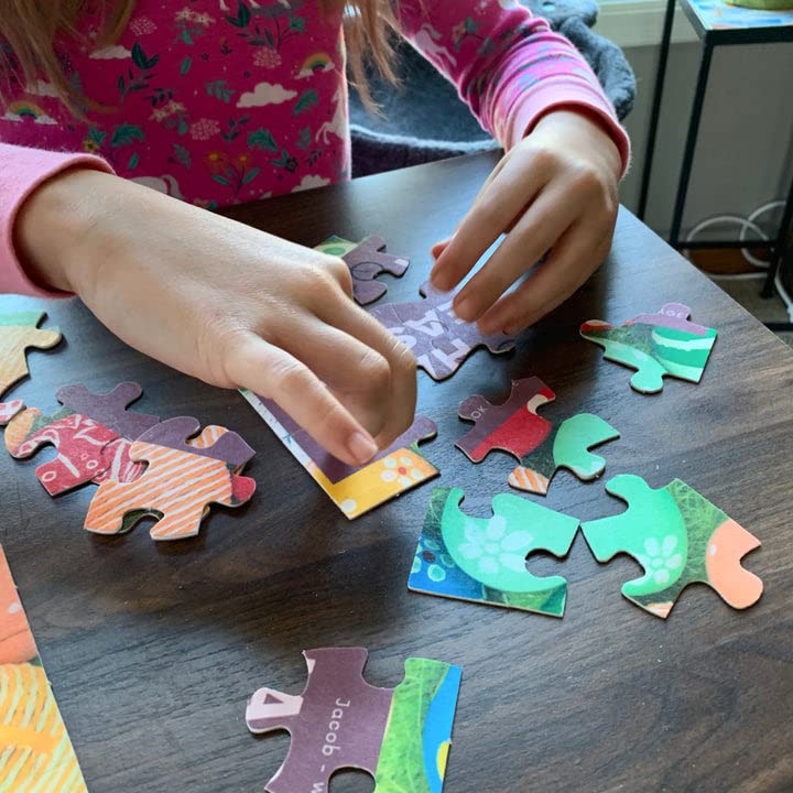 NuFun Activities DIY Transfer Puzzle Maker Kit - Blank White Puzzles to Draw, Print, or Write on. Make Your Own Printable Puzzle NuFun Activities