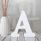 AOCEAN 4 Inch White Wood Letters Unfinished Wood Letters for Wall Decor Decorative Standing Letters Slices Sign Board Decoration for Craft Home Party Projects (A) AOCEAN