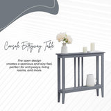 Kings Brand Furniture - Entryway Table - Narrow Console Table - Console Table with Storage - Hallway Decor - Wood Console Tables for Entryway - Narrow Console Sofa Side Table - Foyer - Grey Kings Brand Furniture