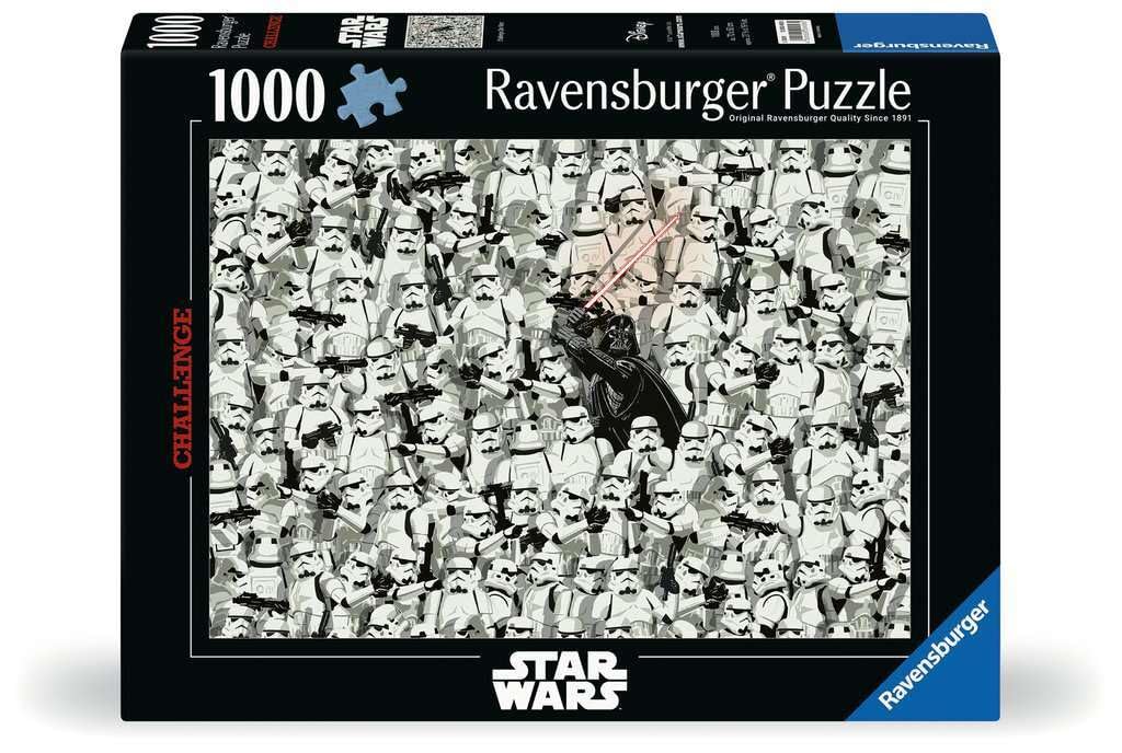 Ravensburger Star Wars 1000 Piece Challenge Puzzle | Unique Piece Design | Softclick Technology | Ideal Gift for Puzzle Enthusiasts Ravensburger