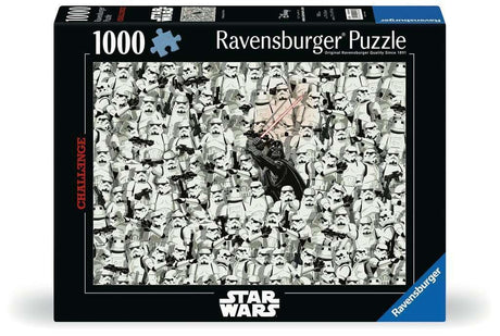 Ravensburger Star Wars 1000 Piece Challenge Puzzle | Unique Piece Design | Softclick Technology | Ideal Gift for Puzzle Enthusiasts Ravensburger