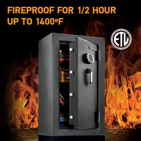 SentrySafe Fireproof and Waterproof XX-Large Steel Floor Safe with Digital Keypad Lock, DOJ-Certified Large Gun Safe for Home, 4.71 Cubic Feet, EF4738E SentrySafe
