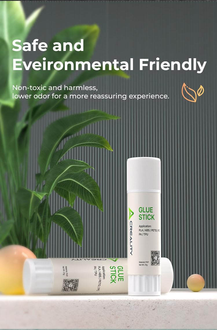 Creality Glue Stick for 3D Printer Build Plate 3Pcs, Maintained Constant Adhesion Prevents Warping, 3D Printer Bed Adhesive for PLA/ABS/PETG/PC/PA/TPU, 3D Print Tools/Accessories, 3D Print Glue, 21g Lokkr