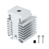 3D Printer xirbbo Heat Dissipation Block, Ender 3 V3 Silver Aluminum 3D Printer Heatsink Radiator, Hotend Replacement Parts 3D Printing Heatsink Accessory, for Ender 3 V3 KE and Ender 3 V3 SE Xirbbo