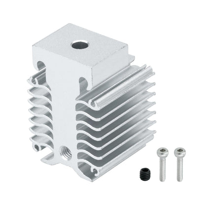 3D Printer xirbbo Heat Dissipation Block, Ender 3 V3 Silver Aluminum 3D Printer Heatsink Radiator, Hotend Replacement Parts 3D Printing Heatsink Accessory, for Ender 3 V3 KE and Ender 3 V3 SE - WoodArtSupply