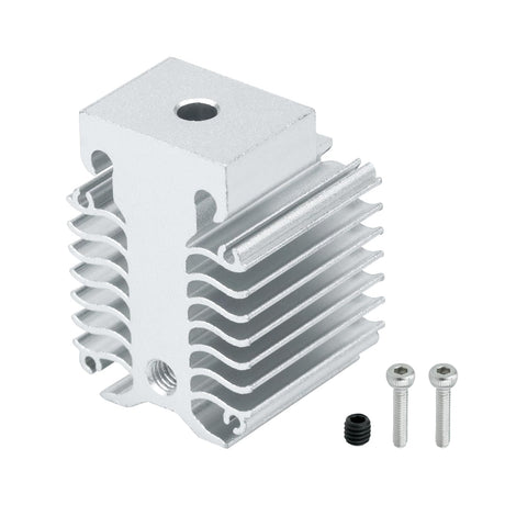 3D Printer xirbbo Heat Dissipation Block, Ender 3 V3 Silver Aluminum 3D Printer Heatsink Radiator, Hotend Replacement Parts 3D Printing Heatsink Accessory, for Ender 3 V3 KE and Ender 3 V3 SE Xirbbo