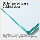 5-Tier Display Cabinet with Glass Doors, 67" Metal Curio Cabinet with 4 Adjustable Shelves for Collectibles, Toy Organizers Cabinet & Glass Display Case for Home, Office, Playroom, Living Room IHGSSKD