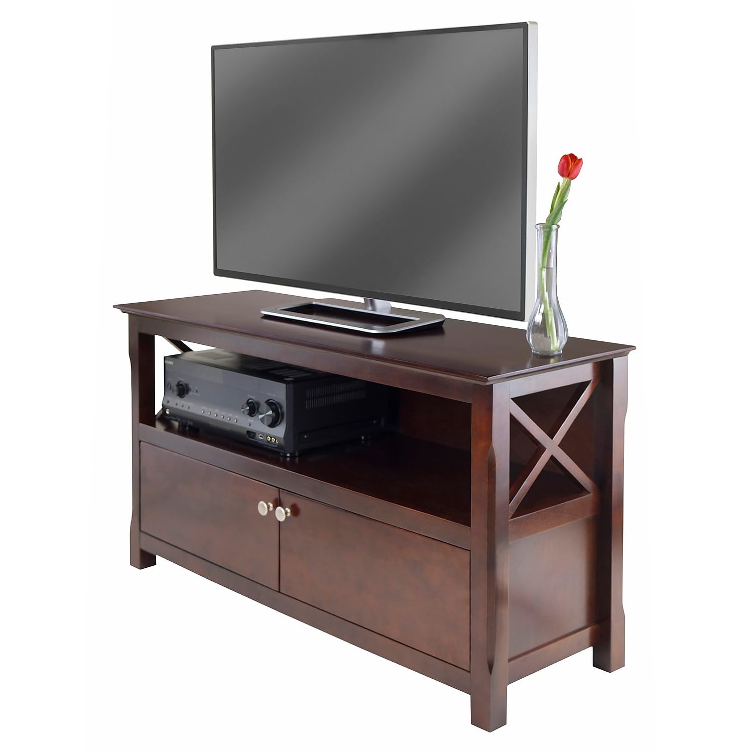 Winsome Xola 40643 Cappuccino TV Stand (40643) - WoodArtSupply