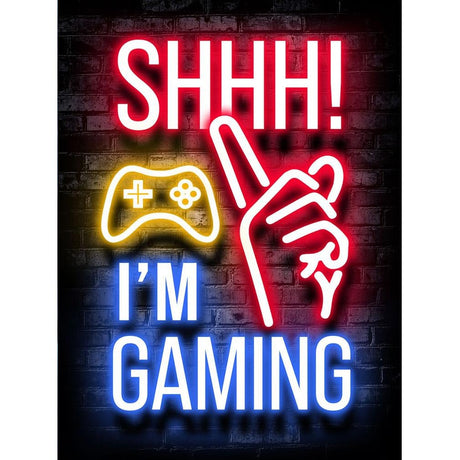 JFYHAB Diamond Art Painting Kits for Adults, Shhh Full Drill Diamond Dots Paintings for Beginners, Round 5D Paint with Diamonds Pictures Gem Art Painting Kits DIY Crafts Kits 12x16inch JFYHAB