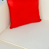 Outsunny 7 Piece Outdoor Patio Furniture Set, PE Rattan Wicker Sectional Sofa Set with Couch Cushions, Throw Pillows and Coffee Table, Orange, Cream Outsunny