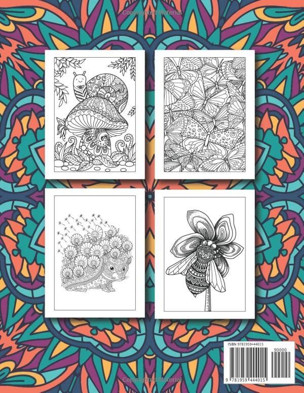 Stress Relief Adult Coloring Book: Relaxing Coloring Book; 100 Magical Pages for Anxiety Relief, Mindfulness