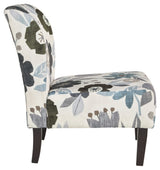 Signature Design by Ashley Triptis Floral Armless Accent Chair, White, Blue & Gray Signature Design by Ashley