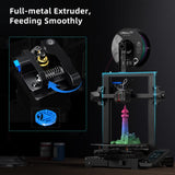 Official Creality Ender 3 V2 Neo 3D Printer with CR Touch Auto Leveling PC Spring Steel Platform Full-Metal Extruder 95% Pre-Installed 3D Printers Resume Print and Model Preview 8.66x8.66x9.84 inch Comgrow