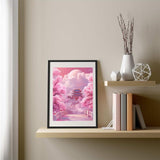 QAZWSX 5D Spring Cherry Blossom Diamond Art Painting Kits for Adults, Castles and Spring Cherry Blossoms Diamond Dots Paintings for Beginners Home Wall Decor Gifts 12x16 inch QAZWSX