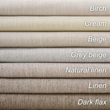 Topfinel Boho Farmhouse Black Out Linen Curtains 84 Inch Length 2 Panels Set for Bedroom Living Room, Greige Insulating Winter Room Divider Curtains Neutral Burlap Drapes 7FT Long Pleated Back Tab Topfinel