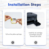 LC401XL LC401 MFC-J1010DW Ink Cartridges for Brother Printer 401XL LC 401 for MFC-J1010DW MFC-J1170DW MFC-J1012DW MFC-J1800DW MFC J1010DW - 4 Pack High Yields Black Cyan Magenta Yellow Toner H-Party