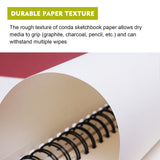 Conda 8.5"x11" Hardbound Sketch Book, Double-Sided Hardcover Sketchbook, Spiral Sketch Pad, Durable Acid Free Drawing Art Paper for Adults conda