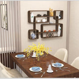 YWSXHS Collectibles Display Case, Wooden Cubby Box Display Shelf Organizer Storage, Wall Mountable Curio Display Case, Wall Mounted Shelves for Bedroom, Corridor, Entrance, Living Room, Office(Small) YWSXHS