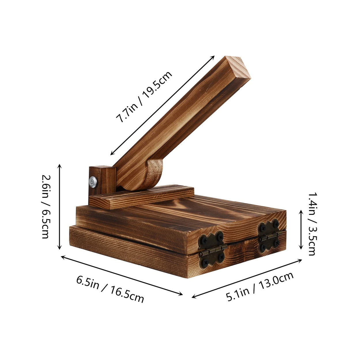 Luxshiny Wooden Tortilla Press Wood Dough Dumpling Presser Dumpling Skin Maker Ravioli Mold Dumpling Wrappers Presser Pizza Dough Pastry Press Tool for Kitchen Gadget Luxshiny