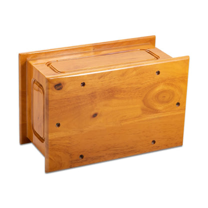 Deering Moments Custom Personalized Solid Wood Cremation Urn, up to 260lb - WoodArtSupply