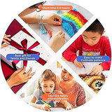 Latch Hook Kits Little Rug for Kids Rainbow and White Cloud Color Printed Canvas DIY Handmade Carpet Crochet Yarn Embroidery Needlework Hook Latch Kit Rug Cover Children Handicraft 30x30cm WoodArtSupply