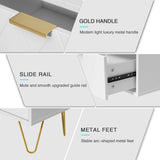 Anbuy Bedroom Sets White Sets 3Pcs, Night Stand Sets and 6 Drawer Dresser for Bedroom (White) Anbuy