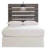 Signature Design by Ashley Drystan Rustic Panel Headboard ONLY with USB Charging Stations, Full, Brown Signature Design by Ashley