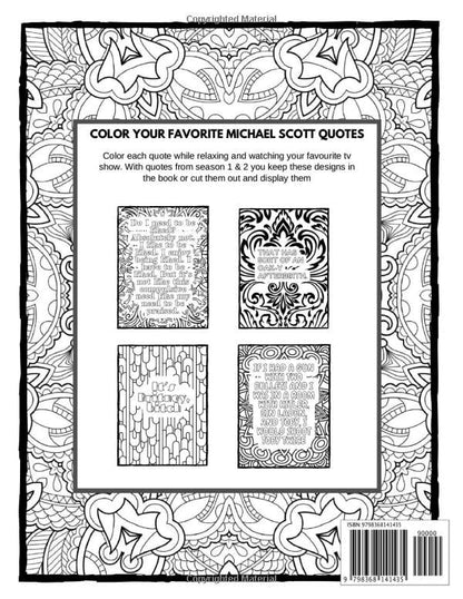 Michael Scott Quote Coloring Book: The Office Quote Coloring Book (Tv Show Colouring Books)