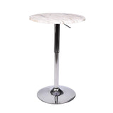 ARTETHYS Bar Table Adjustable Height Swivel 360 Degrees Round Tall Cpunter Height Pub Desk ARTETHYS