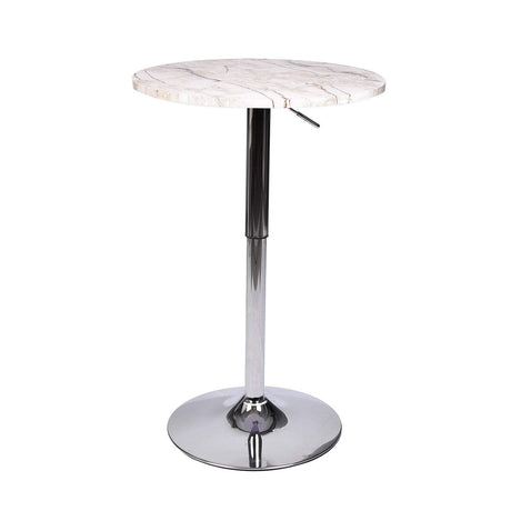 ARTETHYS Bar Table Adjustable Height Swivel 360 Degrees Round Tall Cpunter Height Pub Desk ARTETHYS