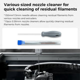 Creality Official 3D Printer Tools Kit, 74 Pcs in 1 3D Printing Tool Wrap Kit Assembly/Removal/Finishing/Deburring/Filament Cutting Tool with Nozzle Cleaning Kit for All FDM Printers Creality