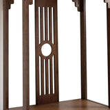 QUEWATSA 2-Tier Entryway Vintage Table, Bamboo Storage Console Table Sofa Table End Table Plant Photo Displaying Shelf Vintage Storage Shelves Living Room Long Accent End Table Sideboard (102*29*83cm) QUEWATSA