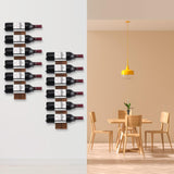 CBYJK Wine Rack Wall Mounted, Wall Wine Rack for 12 Wine Bottles, Wood Wine Racks for Wall, Wall Mounted Wine Rack for Bar, Cellars, Kitchen, Dining CBYJK
