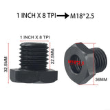 Wood Lathe Chuck Adapter, M18X2.5 to 1-8TPI, Headstock Spindle Adapter, Woodworking Chuck Thread Converter for Metal or Wood Turning, CNC Machining Cloudpower