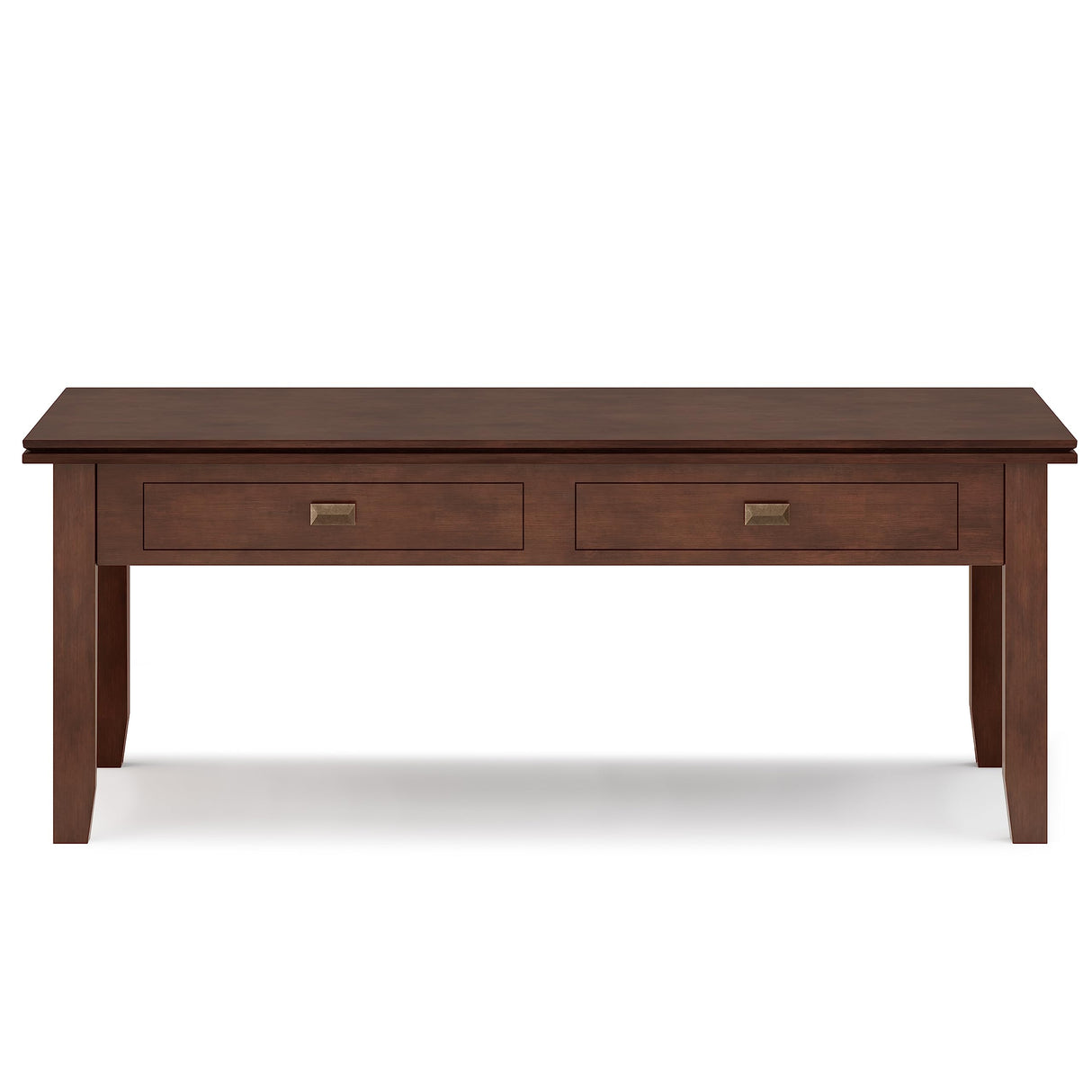 SIMPLIHOME Artisan SOLID WOOD 46 Inch Wide Rectangle Contemporary Lift Top Coffee Table in Russet Brown, For the Living Room and Family Room SIMPLIHOME