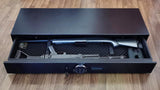 Under Bed Safe, Rapid Heavy Duty Gun Safe for Long Guns, Rifle, Shotguns, Pistols, Drawer Safe Firearm Case Box - Keypad/Key Access,Silent Mode LANGGER V