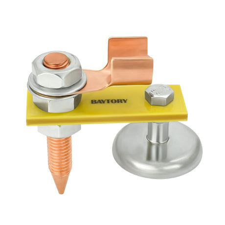 BAYTORY Upgrade Magnetic Welding Support Ground Clamp Tools, Welding Magnet Head Strong Magnetism Large Suction, Copper Tail Welding Accessories Stability Clamps BAYTORY