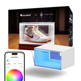 Smart LED Shoe Boxes Sneaker Display Case, Stackable Shoe Storage Organizers, Collection Crate, Figures & Collectibles Showcase (1-Pack Expasion Kit, Requires Stater Kit) Nanoleaf