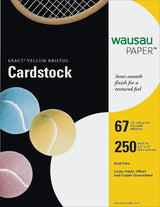 Neenah Exact Vellum Bristol, 8.5" x 11", 67 lb/147 gsm, White, 94 Brightness, 250 Sheets (80211) Wausau Papers