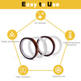 HTVRONT Heat Tape for Sublimation, 4 Rolls 10mm x33m 108ft Heat Resistant Tape for Heat Press, Heat Transfer Tape Thermal Tape for Electronics & Heat Vinyl Press Tape No Residue(Transparent) HTVRONT