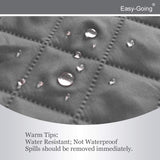 Easy-Going Reversible Loveseat Couch Cover for 2 Cushion Couch Sofa Cover for Dogs Water Resistant Furniture Protector with Foam Sticks Elastic Straps for Pet (Loveseat, Gray/Light Gray) Easy-Going