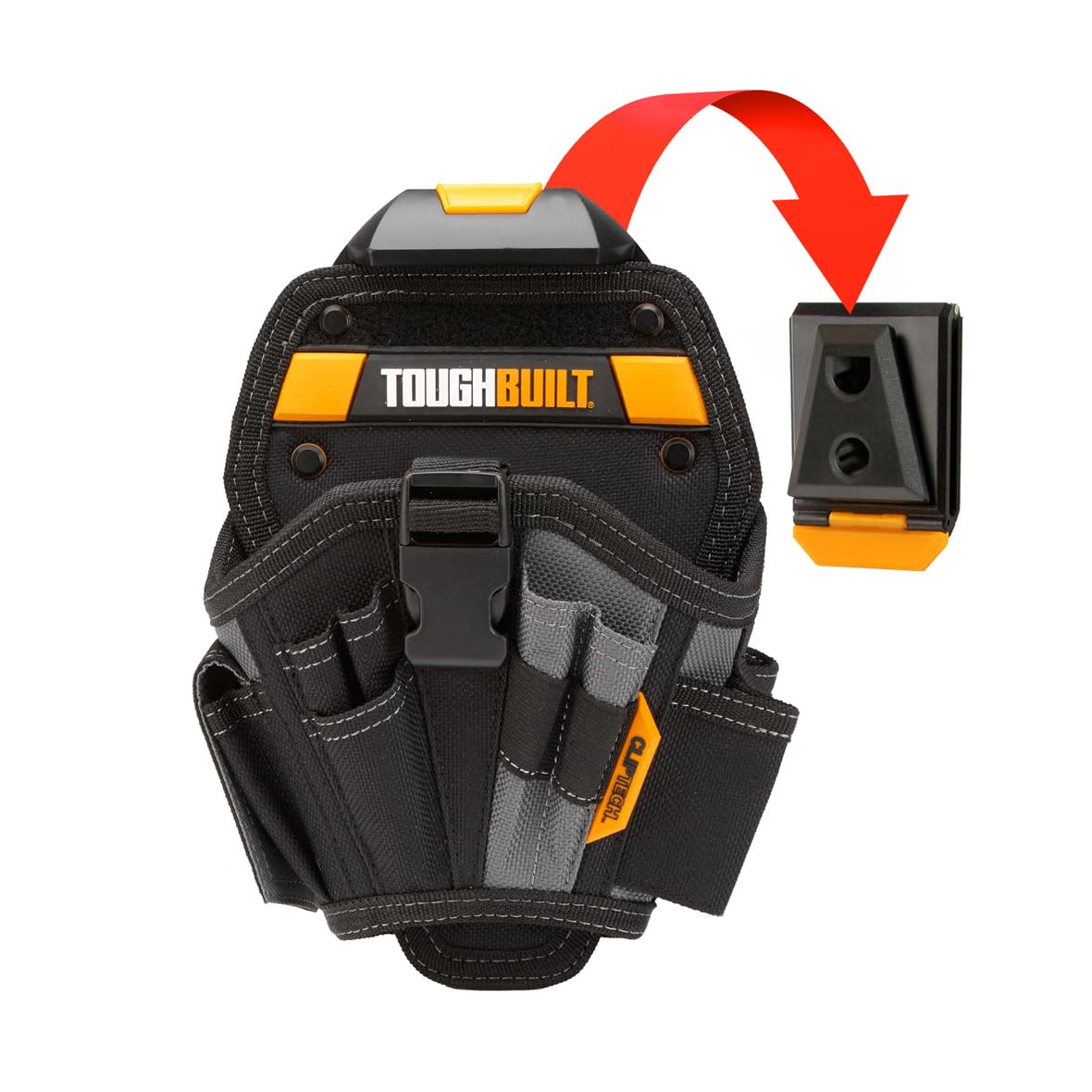 Tough Built Drill Holster Pouch TB-CT-20-L Pocket Work Wear Belt Clip Tools ToughBuilt