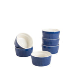 10 Strawberry Street Roma Ramekin Set of 6, 4 oz, Blue 10 Strawberry Street