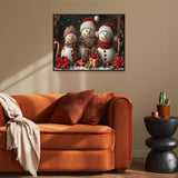 KYOQFVN Christmas Paint by Numbers Kits for Adults - Snowman Paint by Number Kits for Beginners, DIY Acrylic Painting on Canvas for Home Wall Art Decor 16x20 Inch KYOQFVN