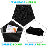 ProPik Rolling Christmas Tree Storage Bag, Fits Up to 7.5 Ft. Tall Disassembled Holiday Tree, 22" x 16" x 50", Large Heavy Duty Xmas Storage Container with 2 Wheels & Handles, 600D Oxford (Black) ProPik