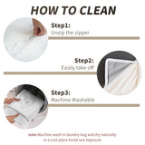 Cloud Modular Sectional Sofa with Storage Ottoman,120.45" L Shaped Couch for Living Room,Down Filled Convertible Couch Deep Seat for Office Apartment,Covers Washable&Replaceable,White WJShome